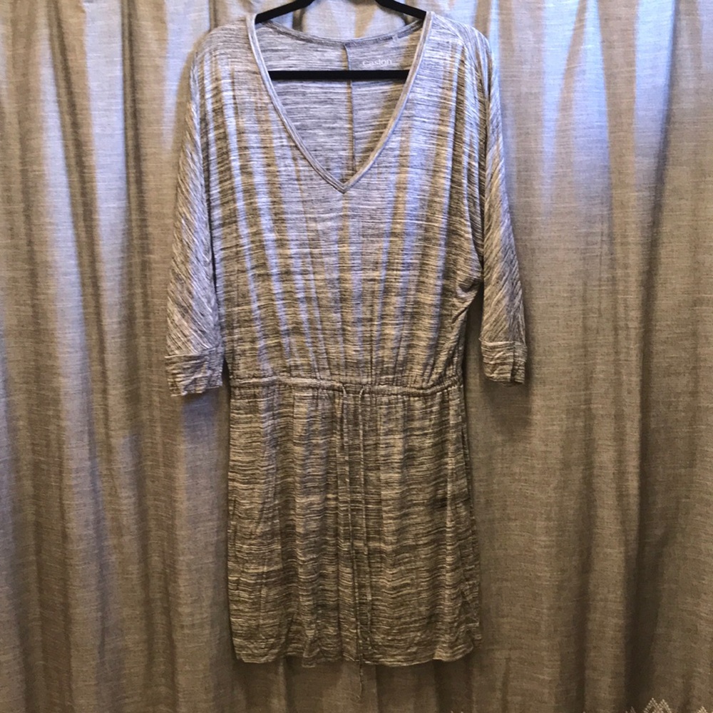 Caslon jersey knit drawstring dress